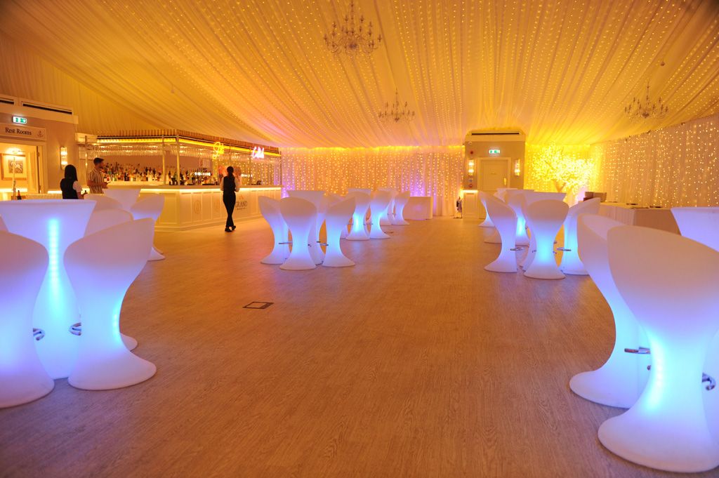 Grand marquee with illuminated seats