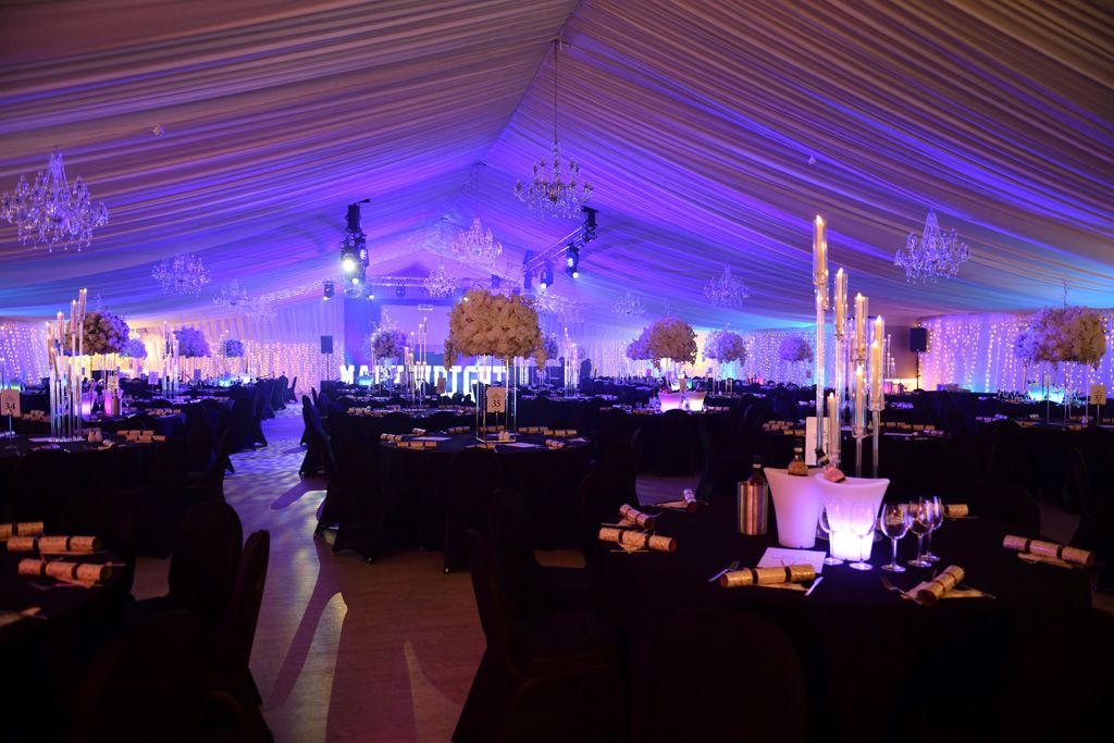 Grand Marquee dinner set up