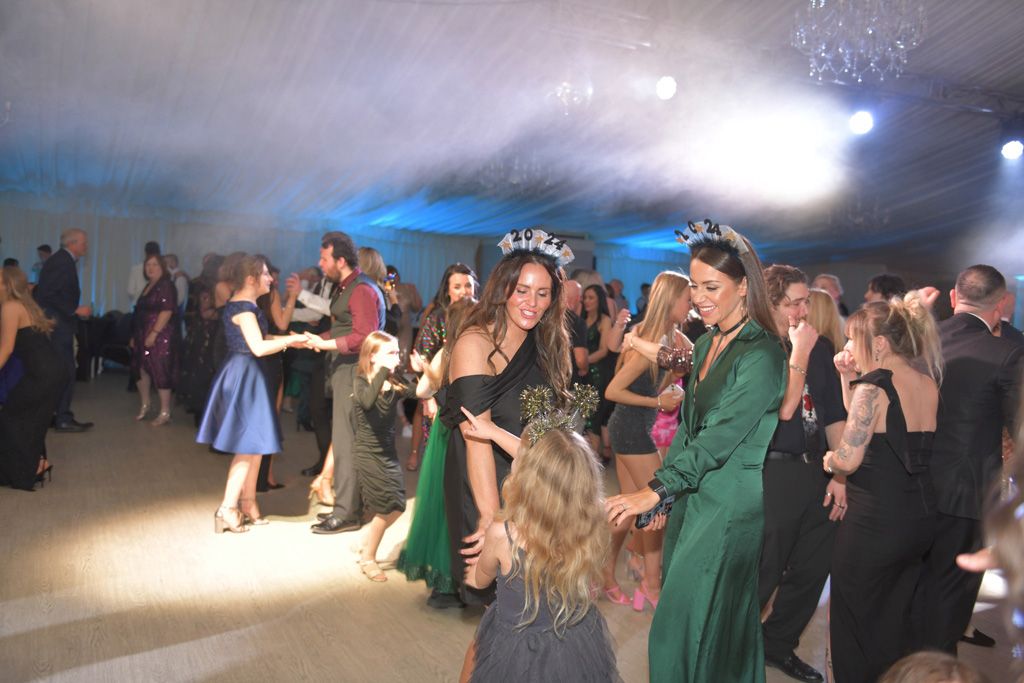 Families dancing
