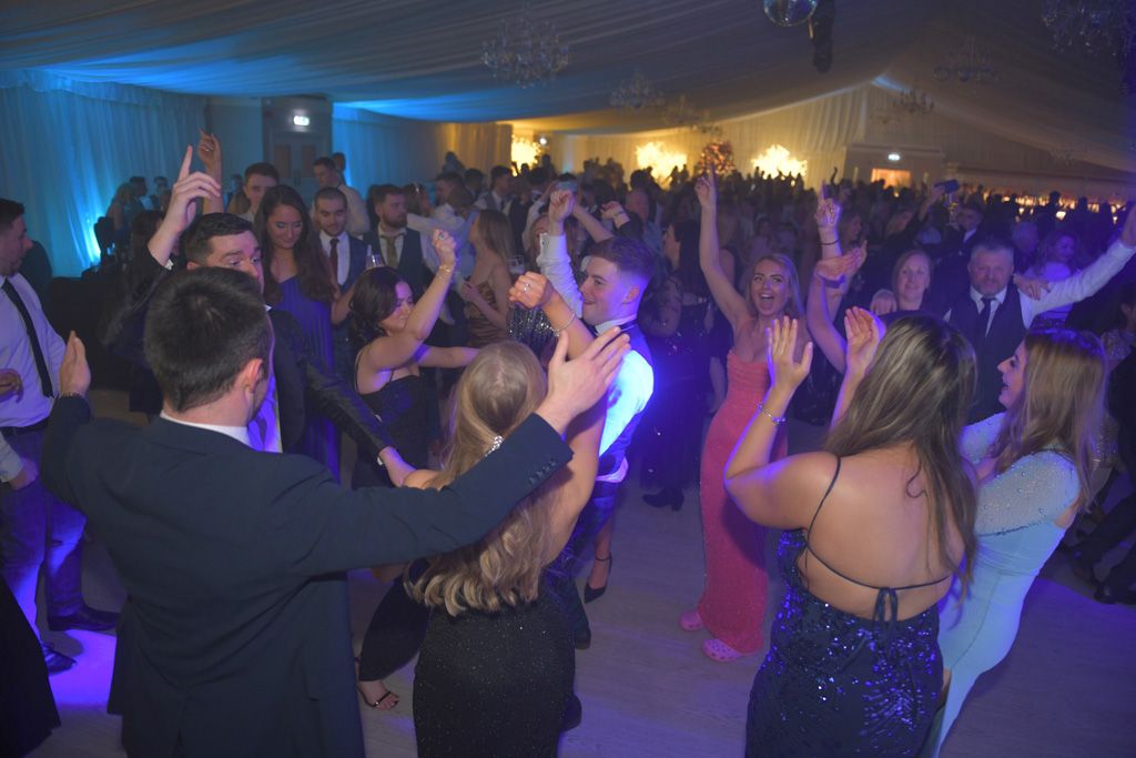 Hands aloft on dance floor